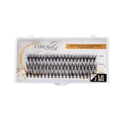 ChromArt Premium Silk Lashes - Curl J - 60 smocuri