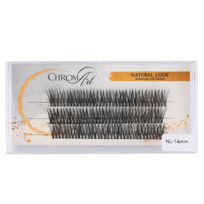 ChromArt Premium Silk Lashes - Natural Look - 106 ciuffetti