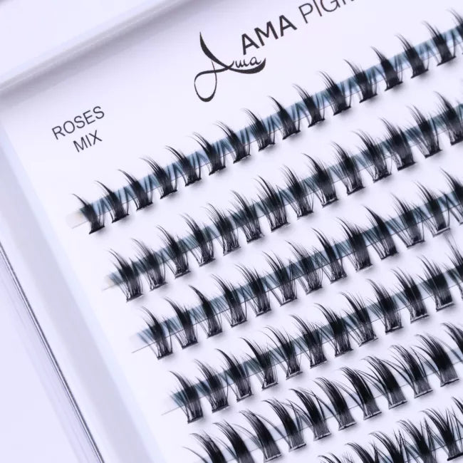 Ciglia finte ciuffetti ROSE C Mix 240 pack
