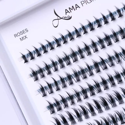 Ciglia finte ciuffetti ROSE C Mix 240 pack